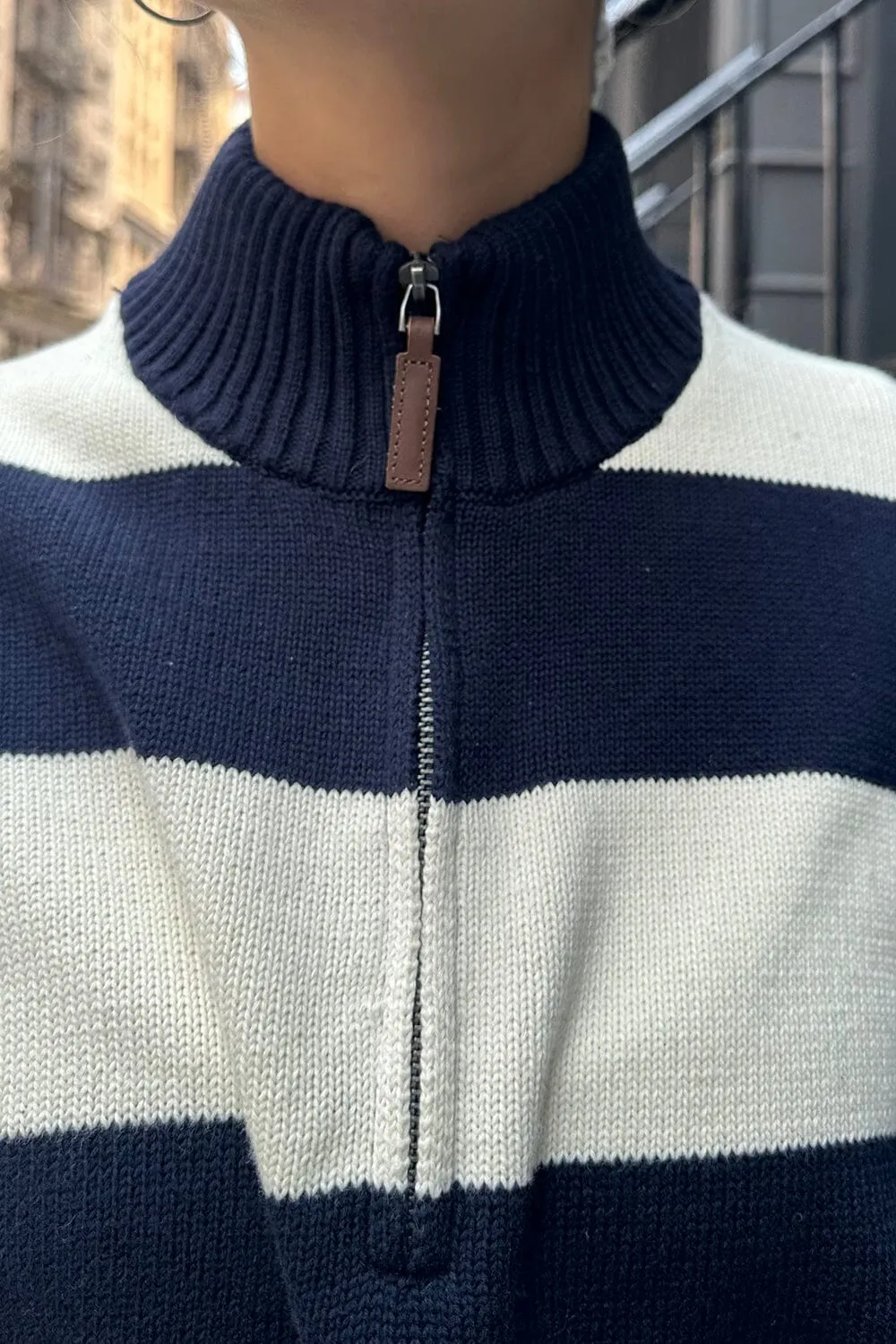 Aleah Cotton Stripe Sweater