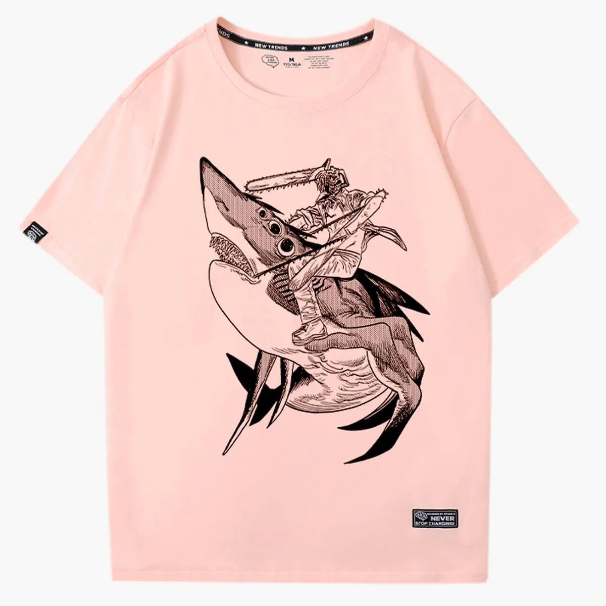 benpaolv Chainsaw Man Denji on a Beam Shark T-Shirt