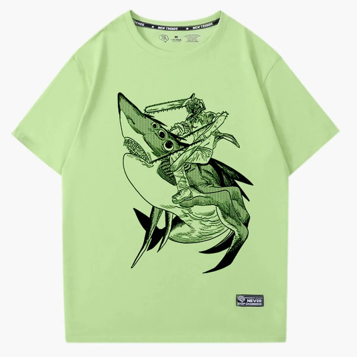 benpaolv Chainsaw Man Denji on a Beam Shark T-Shirt