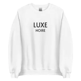 Black Luxury Sweatshirt- White