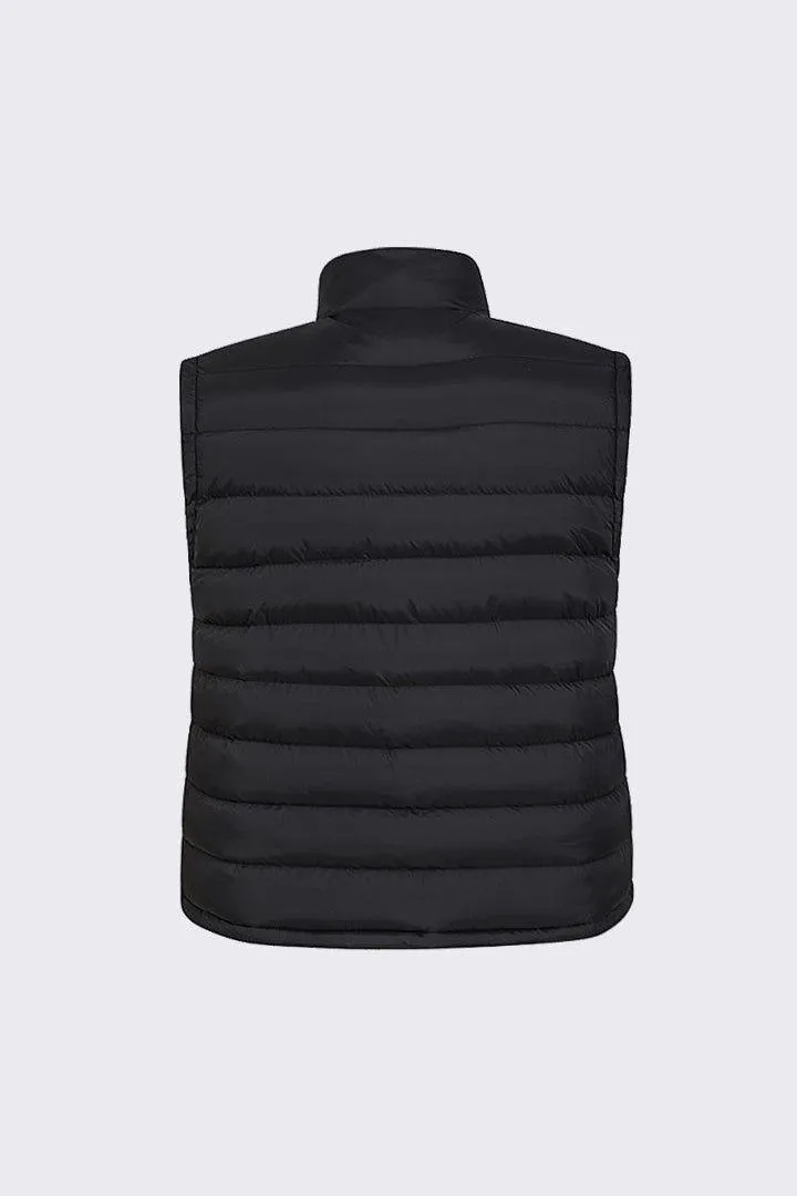 Black Puffer Sleeveless Jacket