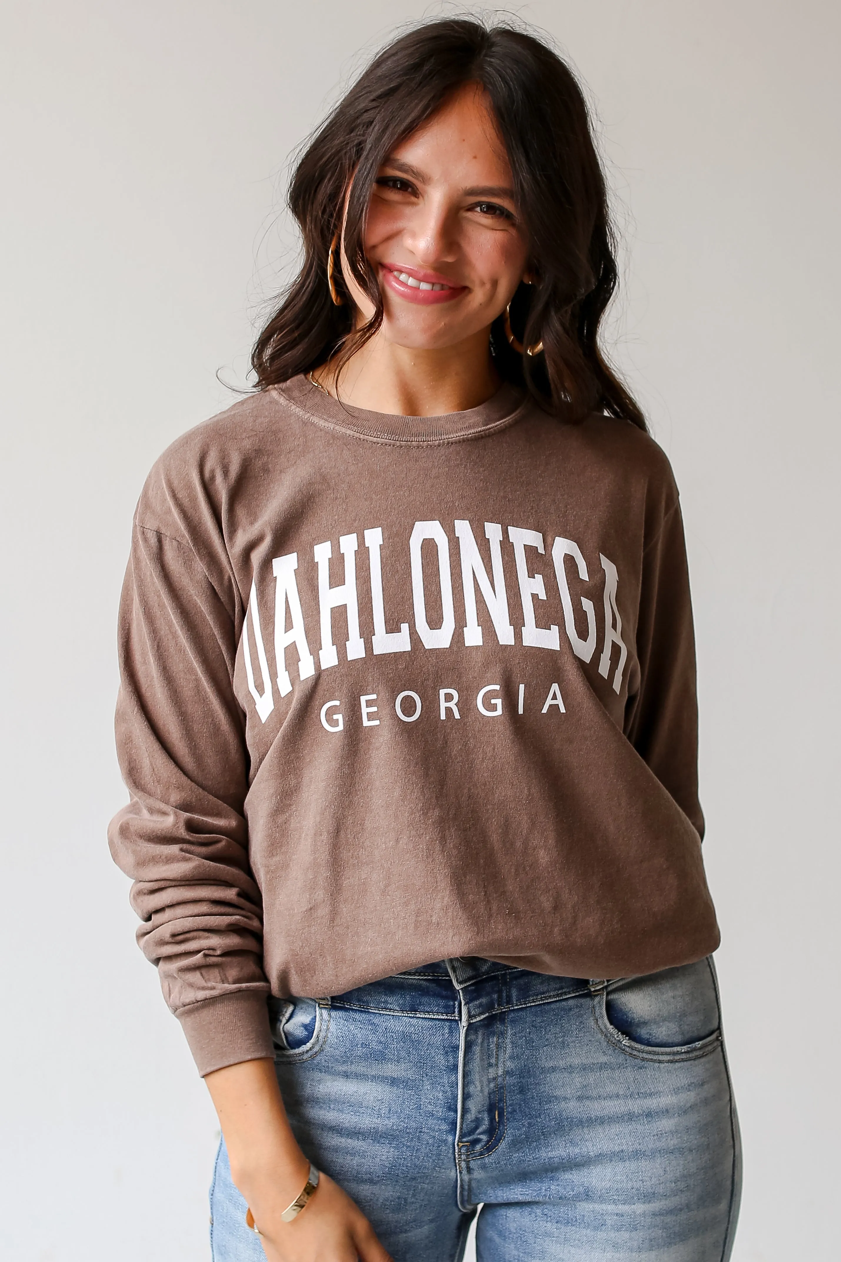 Brown Dahlonega Georgia Long Sleeve Tee