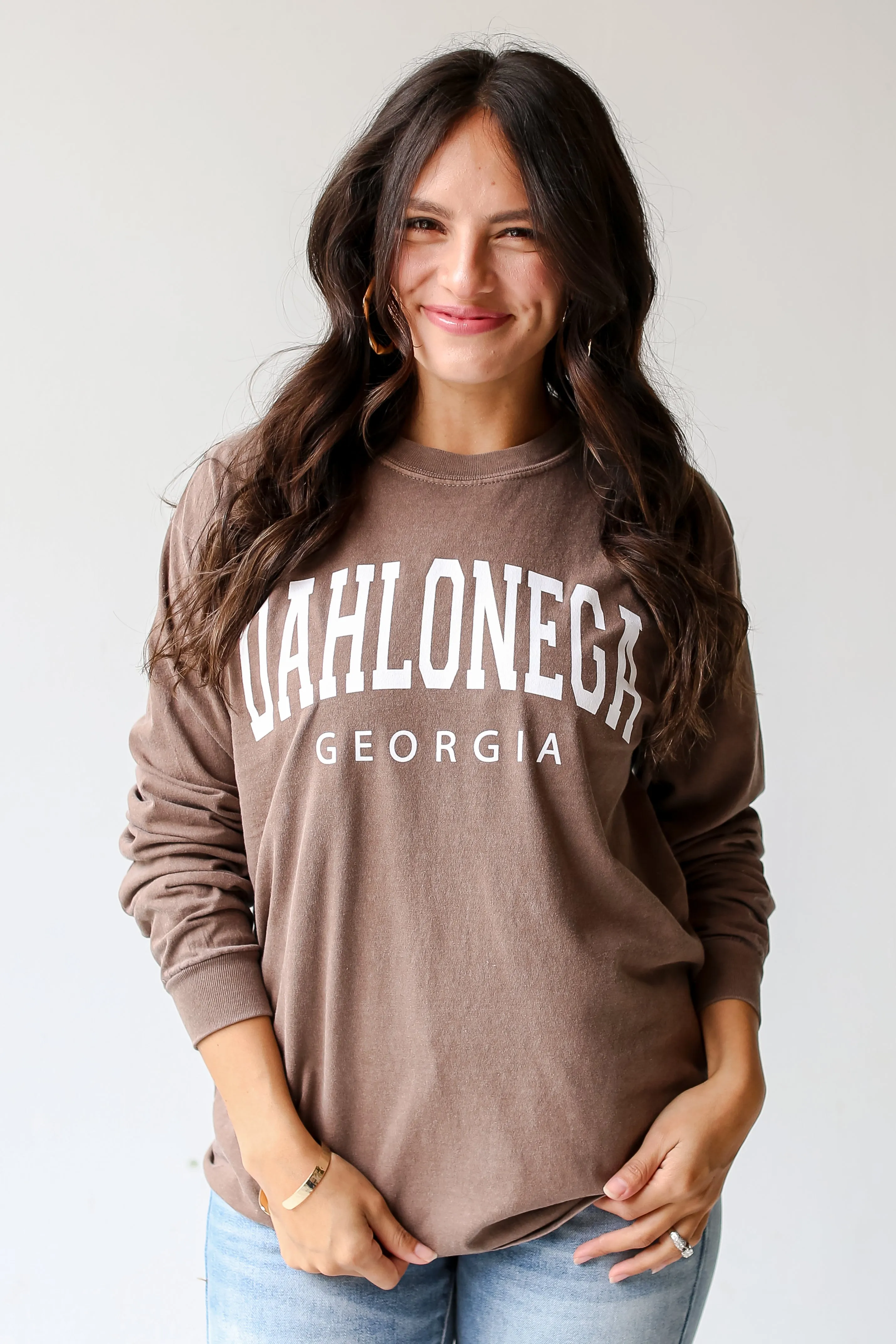 Brown Dahlonega Georgia Long Sleeve Tee