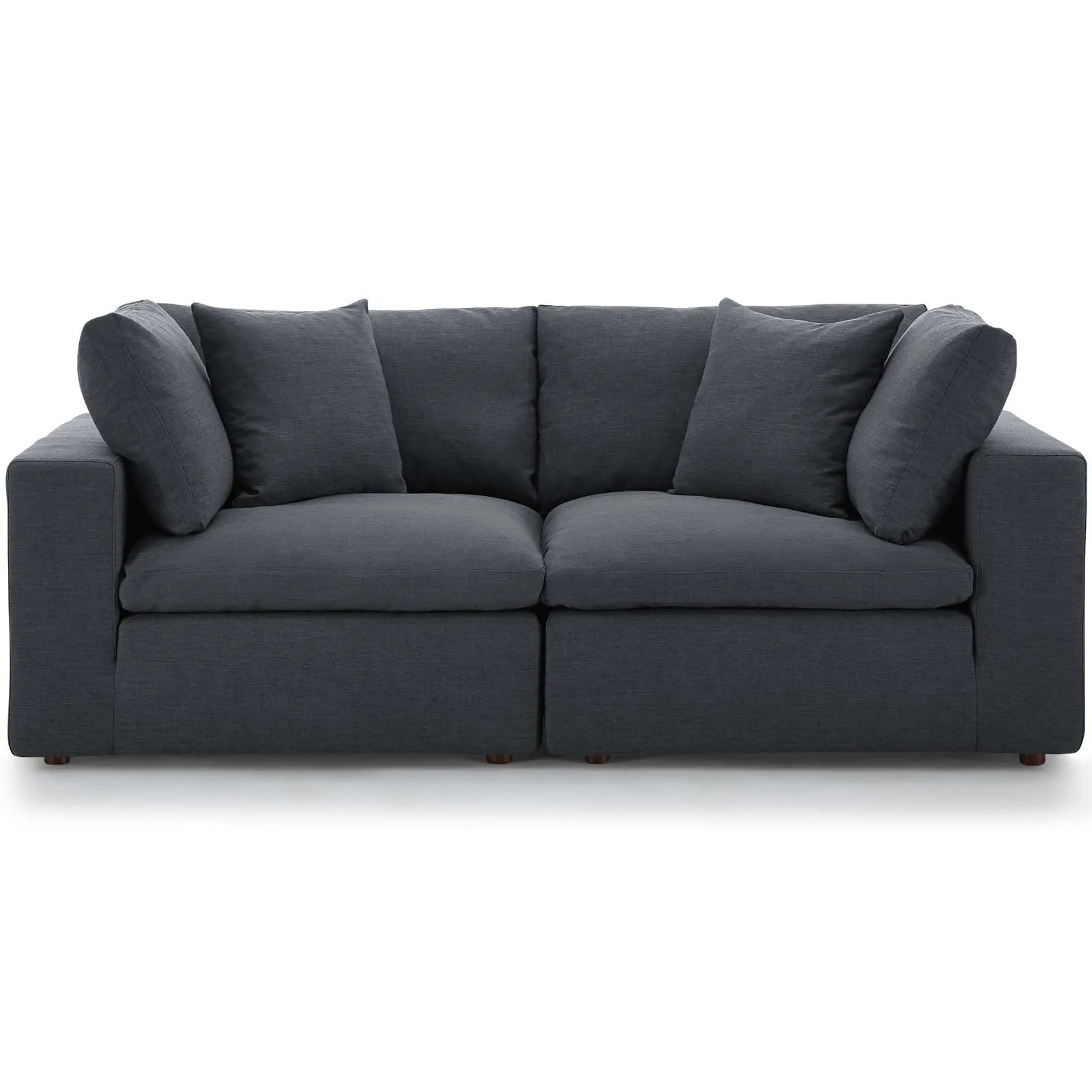 Commix Down Filled Overstuffed 2 Piece Sectional Sofa Set