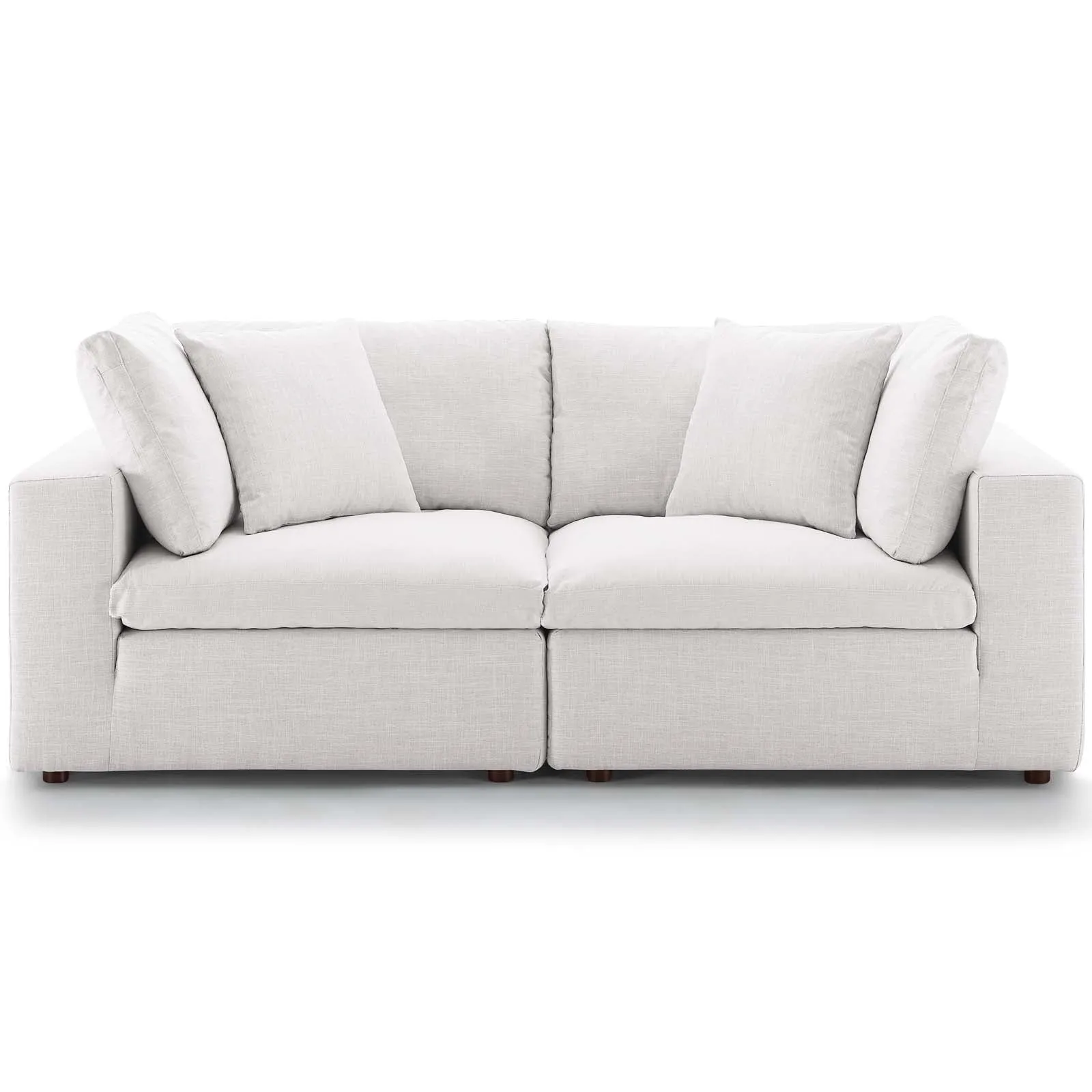 Commix Down Filled Overstuffed 2 Piece Sectional Sofa Set