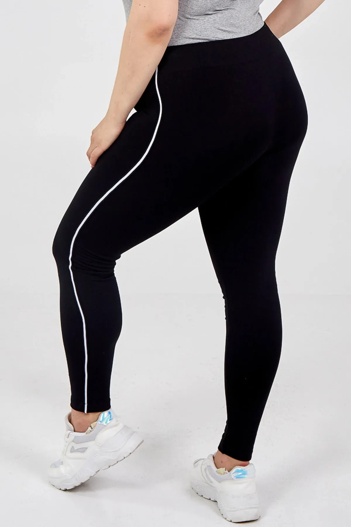 Curvy Single Stripe Leggings