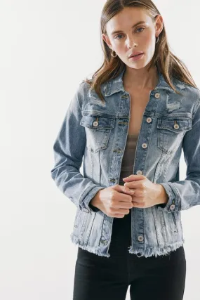 Distressed Denim Jacket