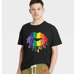 Dripping Pride Lips- Unisex Cotton T-Shirt Size S-XXXL