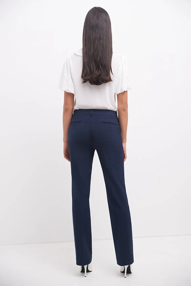 Easy care straight leg trouser dress pants