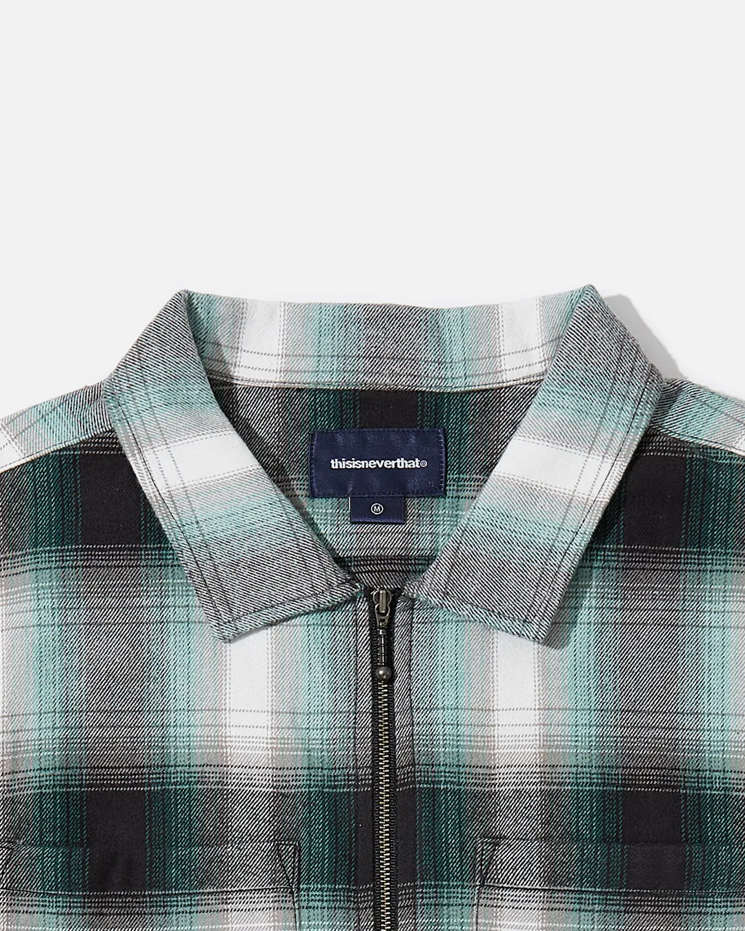 Flannel Zip Shirt - Green