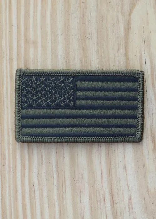 Olive Drab American Flag Patch