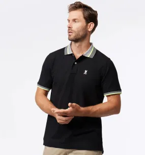 Psycho Bunny Manteno Pique Polo - Black