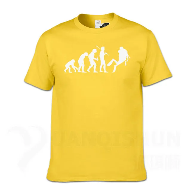 Scuba diving T-Shirt for Men | Human Evolution Scuba Diver