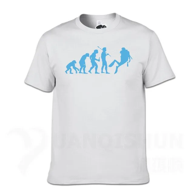 Scuba diving T-Shirt for Men | Human Evolution Scuba Diver