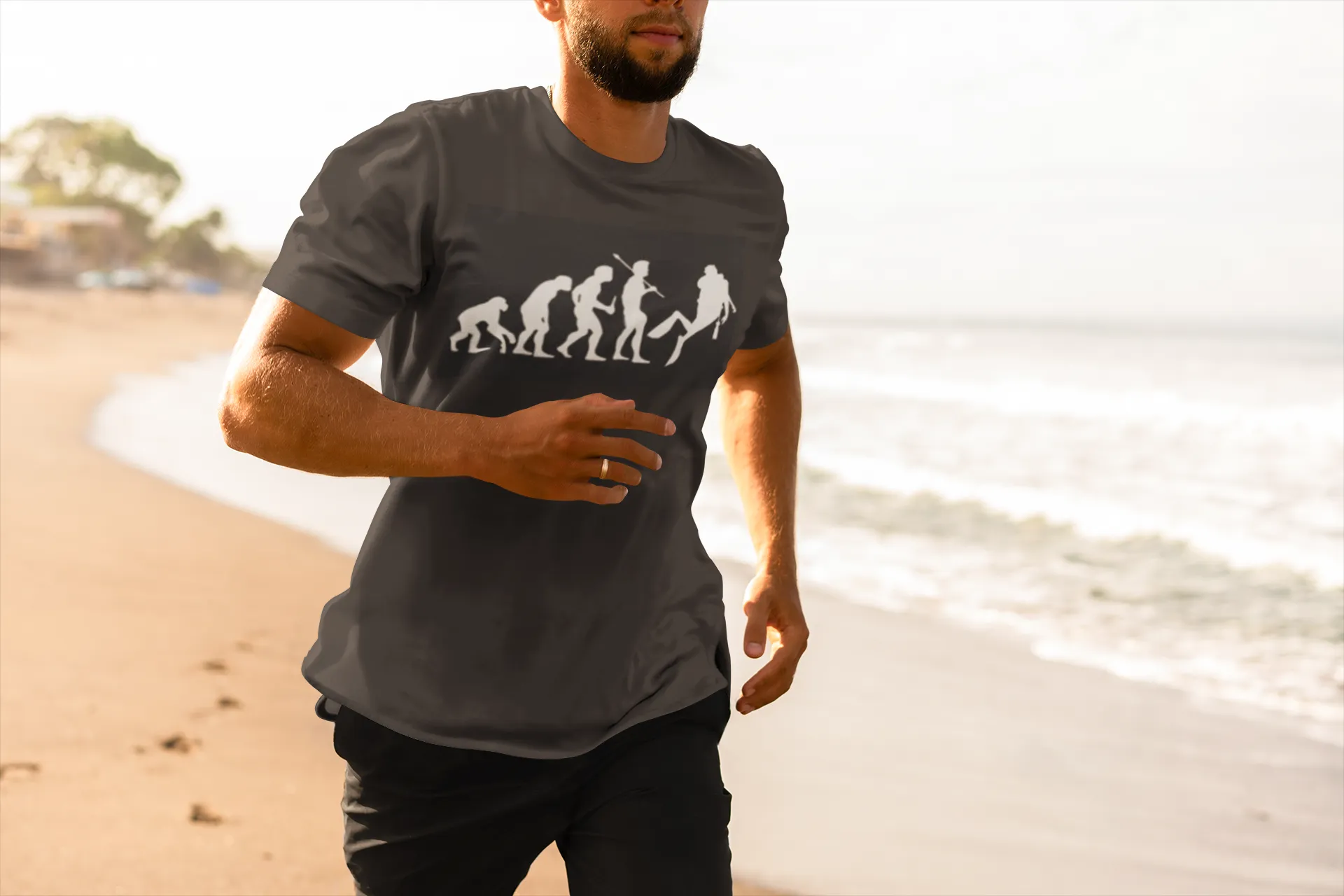 Scuba diving T-Shirt for Men | Human Evolution Scuba Diver