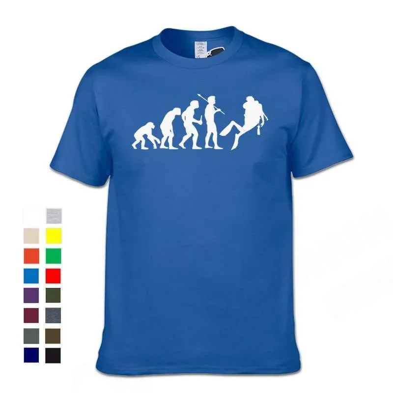 Scuba diving T-Shirt for Men | Human Evolution Scuba Diver