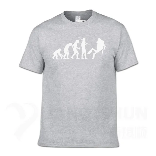 Scuba diving T-Shirt for Men | Human Evolution Scuba Diver