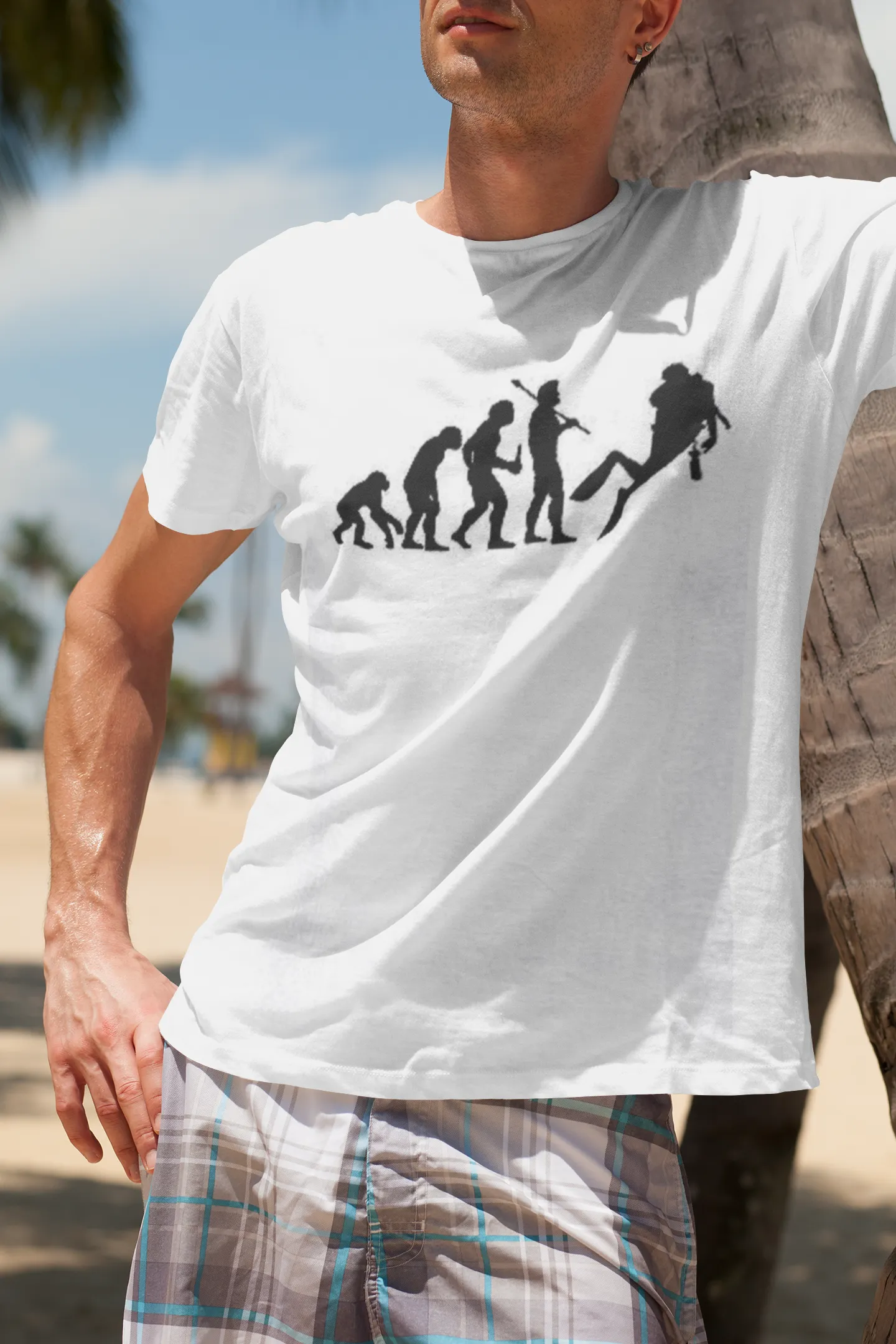 Scuba diving T-Shirt for Men | Human Evolution Scuba Diver