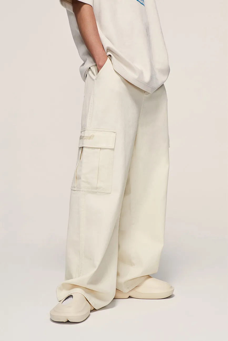 Streetwear Cargo Pants // White